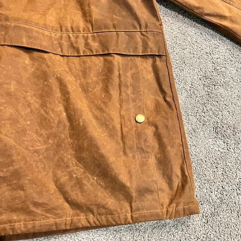 LL Bean Men's Double L Waxed-Cotton Upland Coat XL - Picture 7 of 10